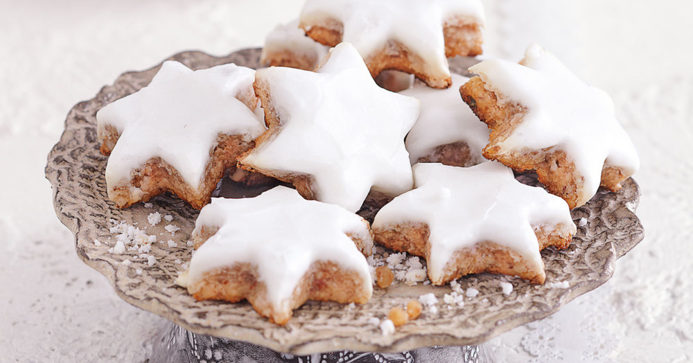 Zimtsterne mit Marzipan