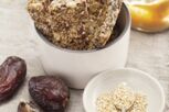 Müsliriegel mit Datteln und Sesam Müsliriegel mit Datteln und Sesam