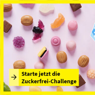 Starte jetzt die Zuckerfrei-Challenge!