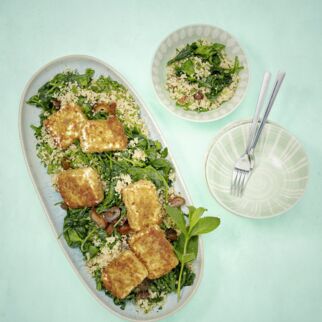 Spinat-Couscous mit Feta Spinat-Couscous mit Feta