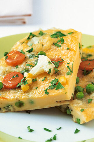 Buttergemüse-Omelett
