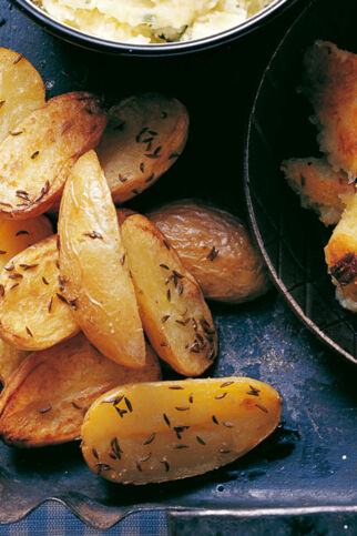 Kümmel-Kartoffeln aus dem Ofen