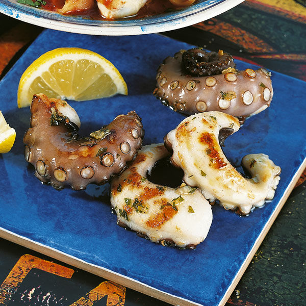 Oktopus vom Grill Rezept | Küchengötter