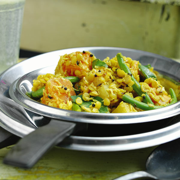 Gemüse-Linsen-Curry mit Kokos Rezept | Küchengötter