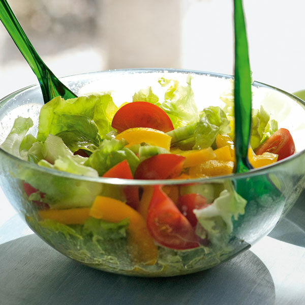Bunter Salat mit Vinaigrette Rezept | Küchengötter