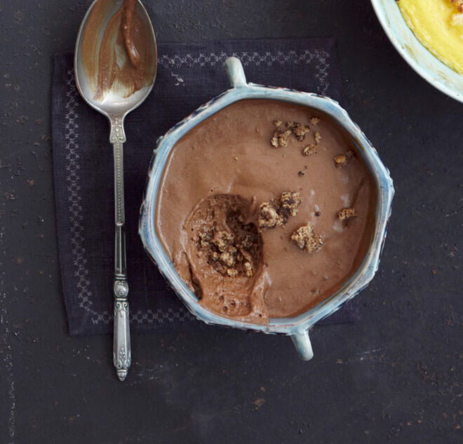 Plätzchchenresteverwertung Rezept für Mousse au chocolat