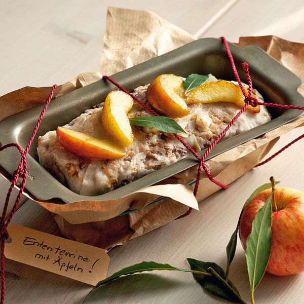 Ententerrine Rezept, Terrine De Canard Aux Pommes, Calvados Et 4 épices (ententerrine Mit