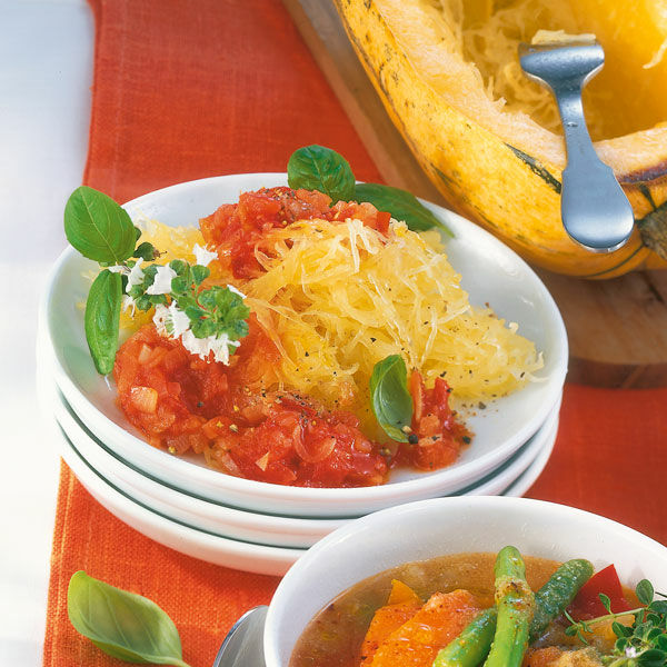 Tomatino-Spaghettikürbis Rezept | Küchengötter