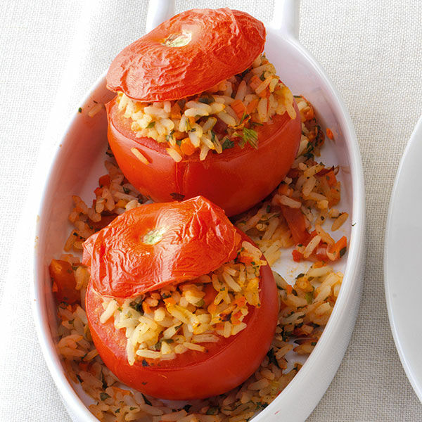 Gefüllte Reis-Tomaten Rezept | Küchengötter