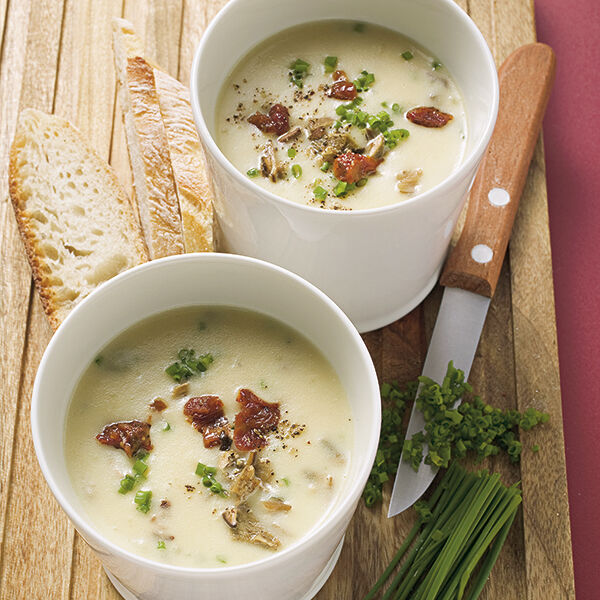 Kartoffelcremesuppe mit Steinpilzen Rezept | Küchengötter Kartoffelcremesuppe mit Steinpilzen Rezept | Küchengötter