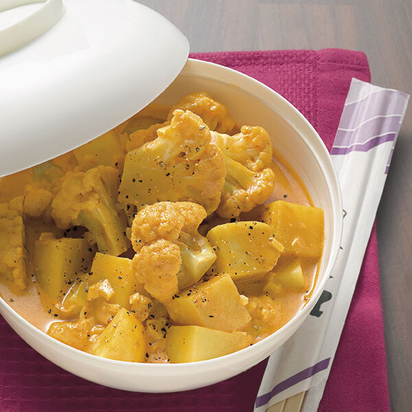 Leichtes Kartoffel-Blumenkohl-Curry Rezept | Küchengötter