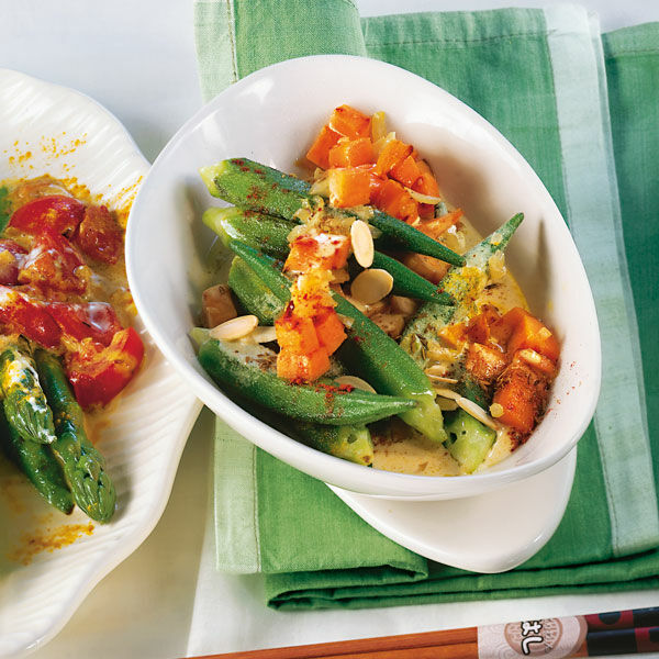 Süßkartoffel-Okra-Curry Rezept