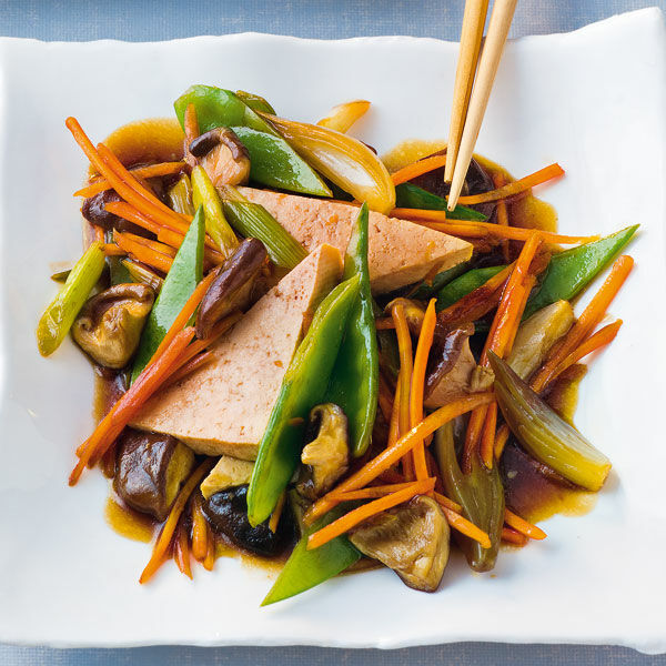 Tofu-Gemüse-Wok