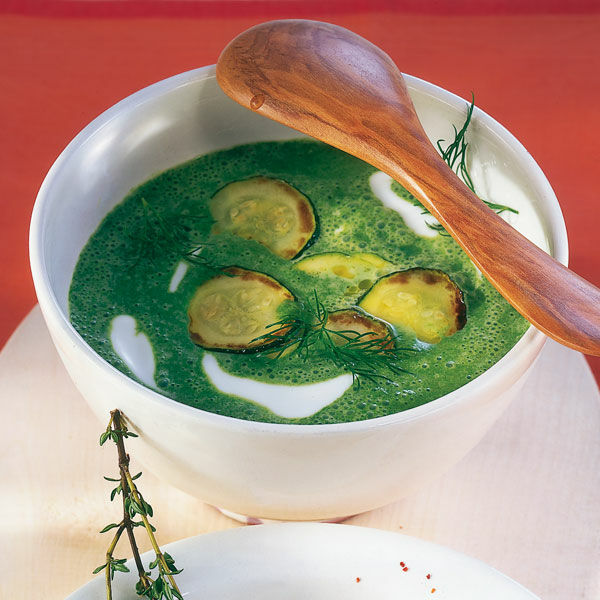 Zucchini-Spinat-Suppe Rezept | Küchengötter