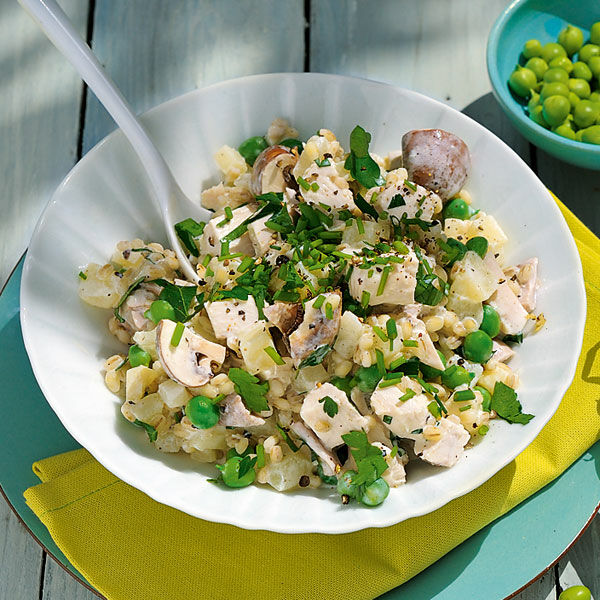 Exotischer Geflügelsalat Mit Ingwer Und Limette