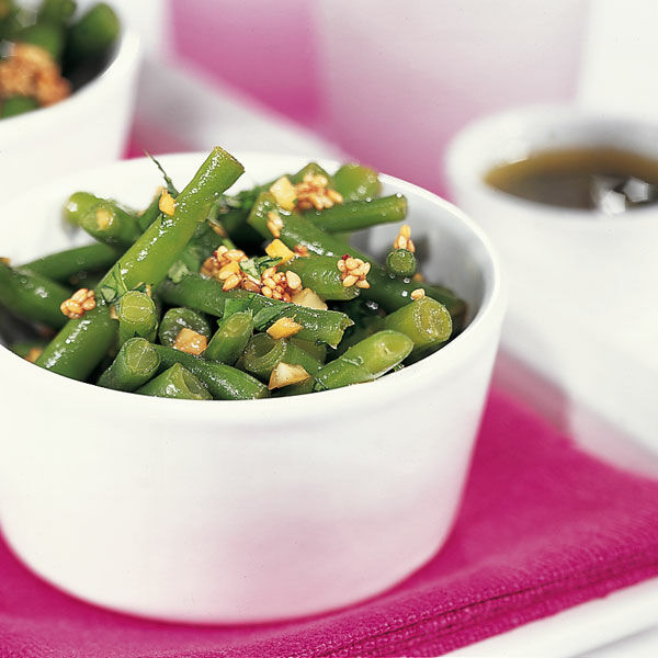 Grüner-Bohnen-Salat mit Sesam und Koriander Rezept | Küchengötter