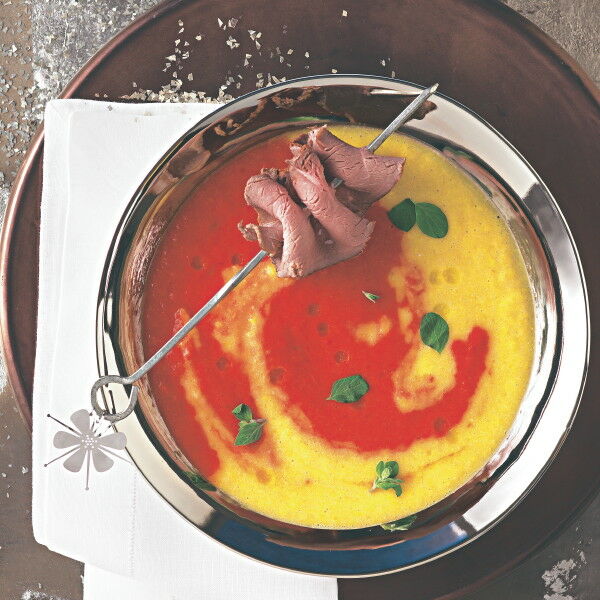 Rot-gelbe Paprikasuppe Rezept | Küchengötter