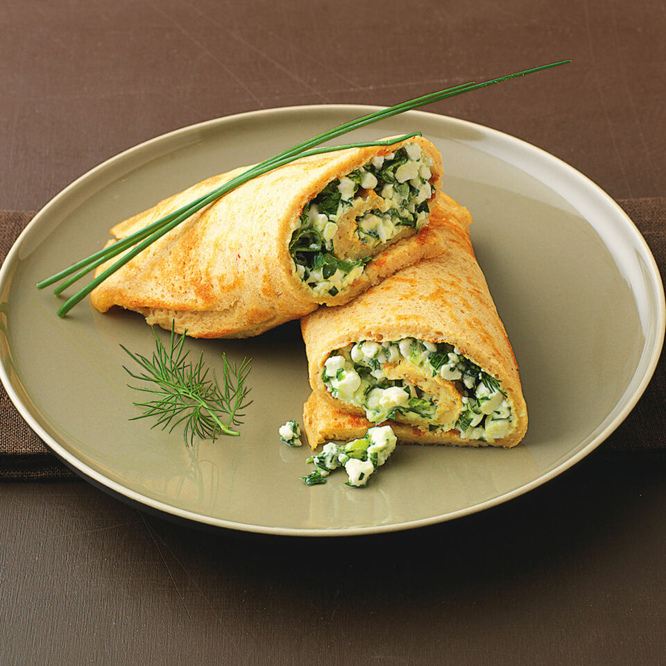 Vollkorn-Kräuter-Pfannkuchen Rezept | Küchengötter