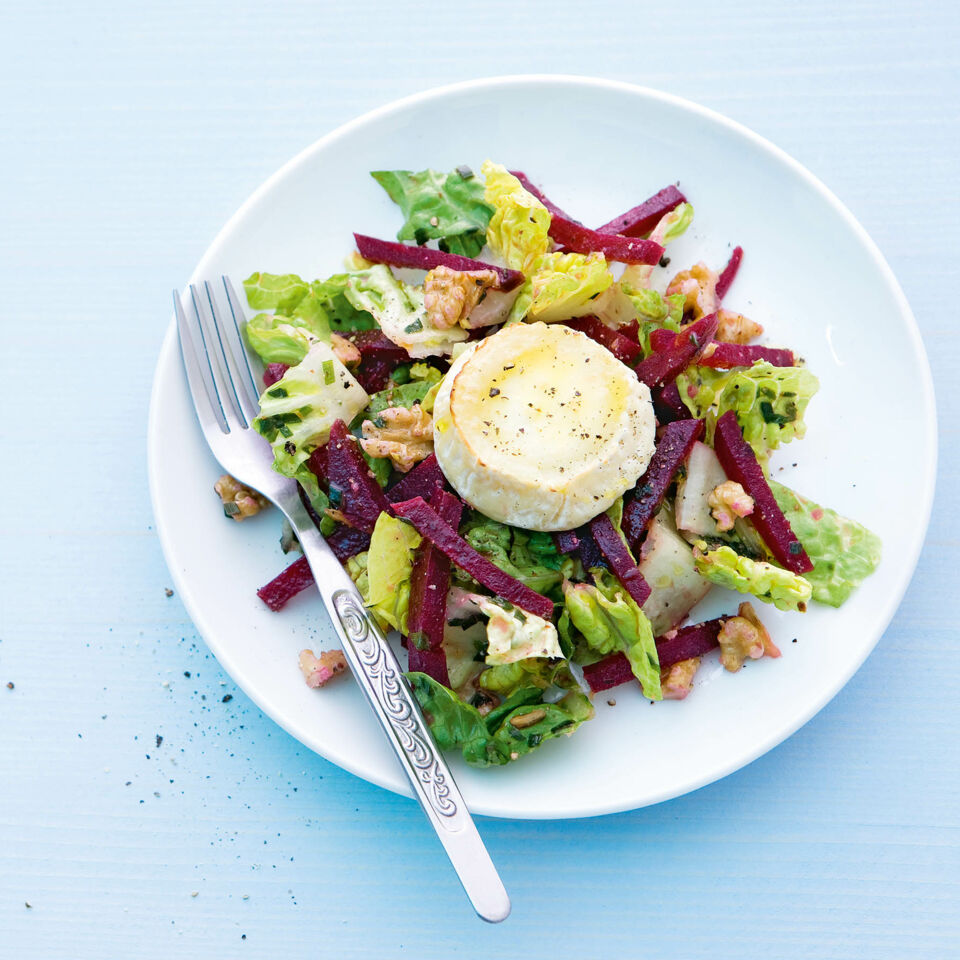 Rote-Bete-Salat mit Gratiniertem Ziegenkäse Rezept | Küchengötter
