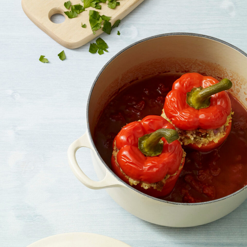 Gefüllte Paprika mit Couscous Rezept | Küchengötter