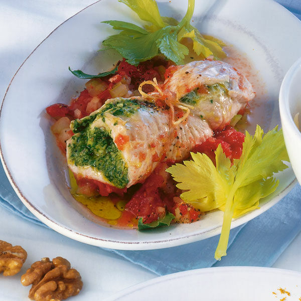 Gefüllte Putenröllchen Rezept | Küchengötter Gefüllte Putenröllchen Rezept | Küchengötter