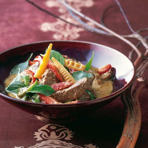 Grünes Rindfleischcurry
