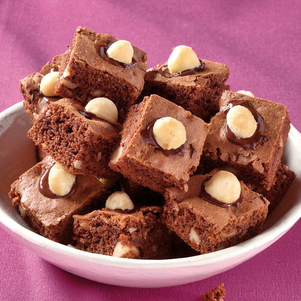 Brownies mit Macadamia-Nüssen Rezept | Küchengötter