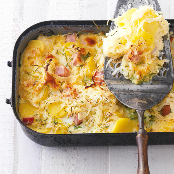 Sauerkraut-Auflauf mit Kasseler Rezept | Küchengötter