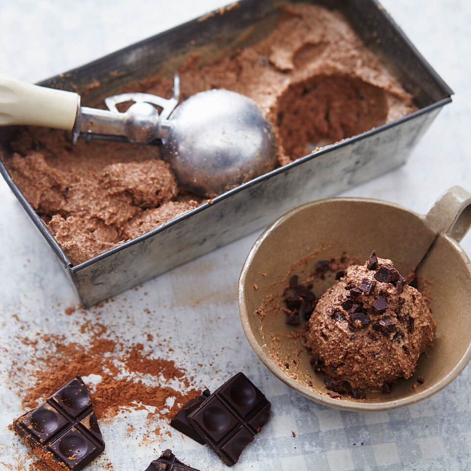 Schokoladen-Nuss-Eis mit Mesquite Rezept | Küchengötter