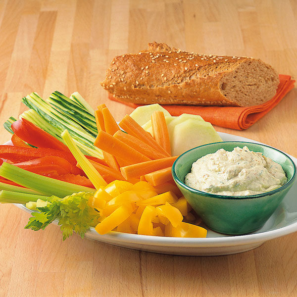 Gemüsesticks mit Dip Rezept | Küchengötter Gemüsesticks mit Dip Rezept | Küchengötter