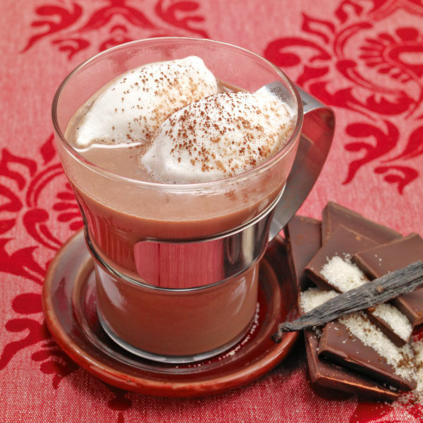 Heiße Schokolade mit Vanillewölkchen Rezept | Küchengötter