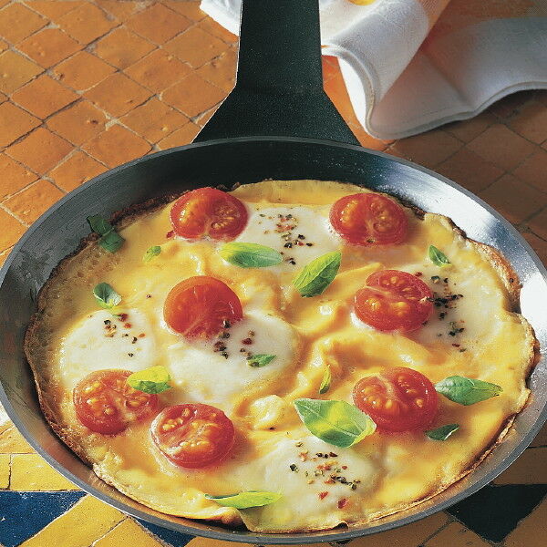 Tomaten-Omelett mit Mozzarella Rezept | Küchengötter