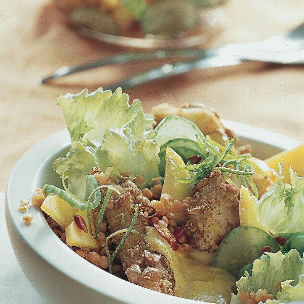 Eisberg-Gurken-Salat mit Mango Rezept | Küchengötter