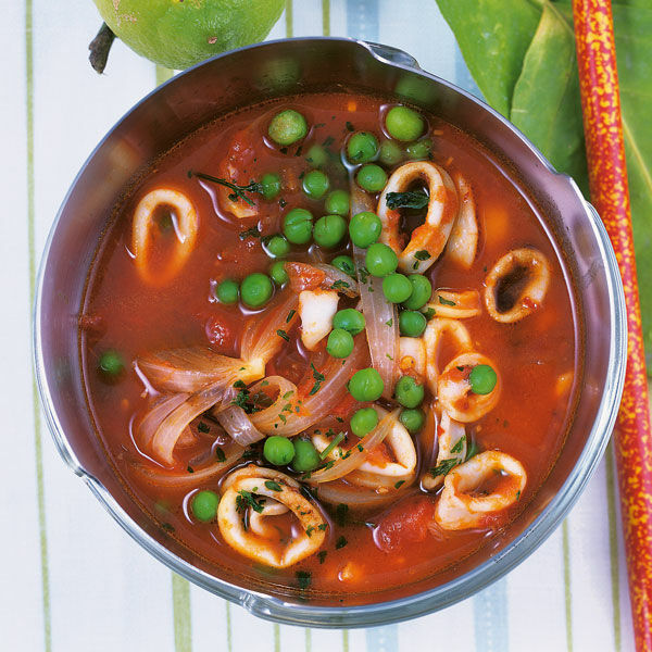 Calamari mit Gemüse Rezept | Küchengötter