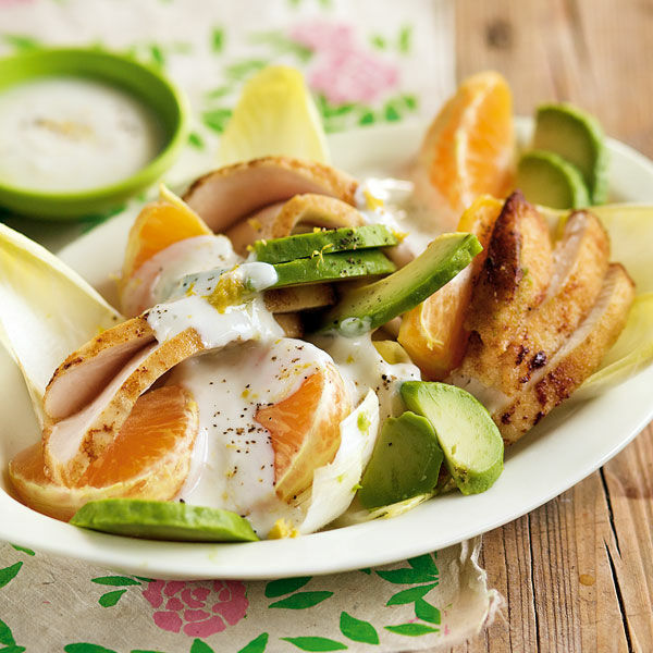 Hähnchen-Avocado-Salat Rezept | Küchengötter
