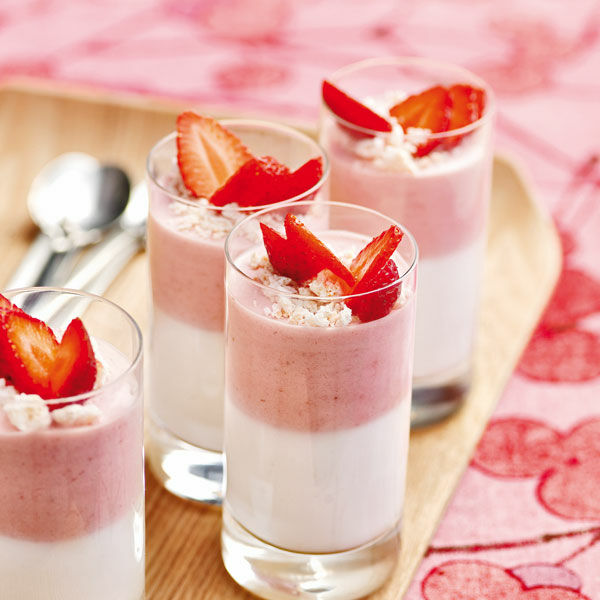 Erdbeer-Zitronen-Creme mit Joghurt Rezept | Küchengötter