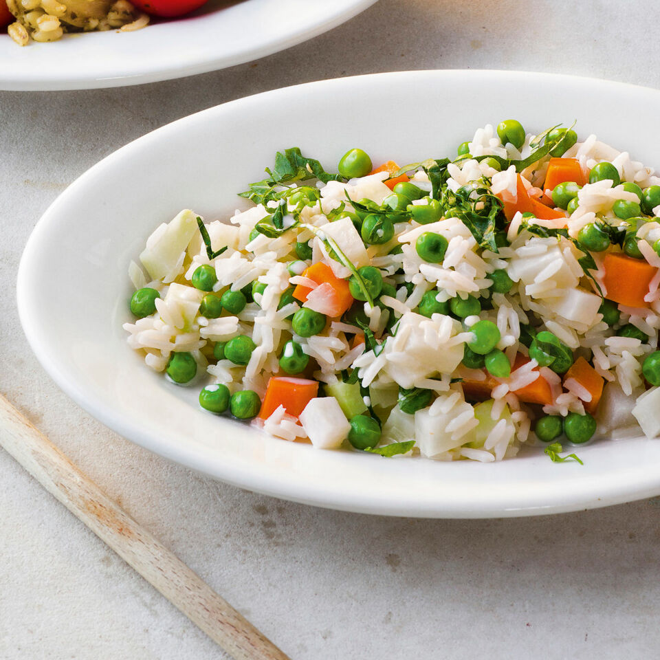 Risi-Bisi-Reispfanne Rezept | Küchengötter Risi-Bisi-Reispfanne Rezept | Küchengötter