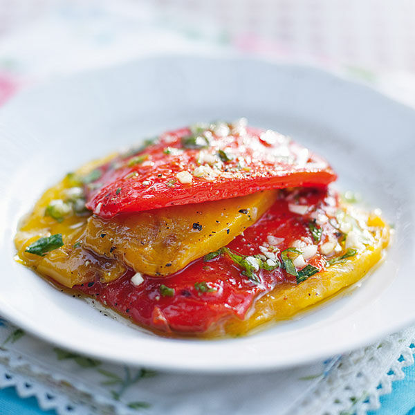 Marinierte Paprikaschoten mit Majoran Rezept | Küchengötter Marinierte Paprikaschoten mit Majoran Rezept | Küchengötter