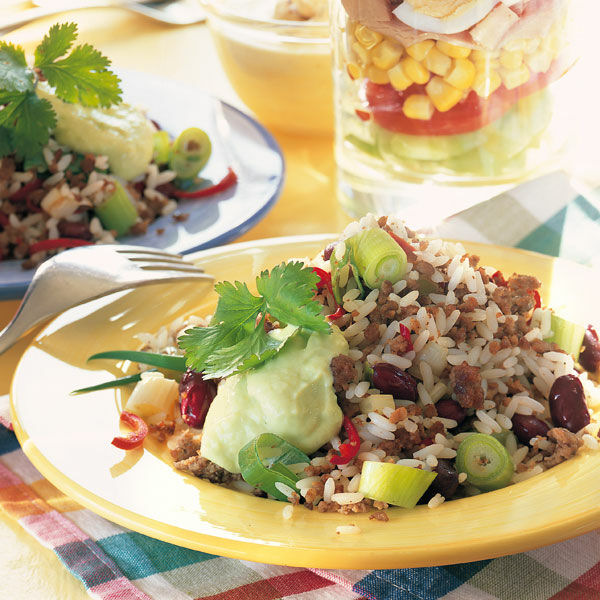 Reissalat mexikanische Art Rezept | Küchengötter Reissalat mexikanische Art Rezept | Küchengötter