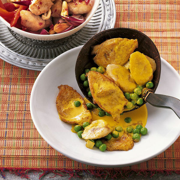 Pute mit Currybananen Rezept | Küchengötter
