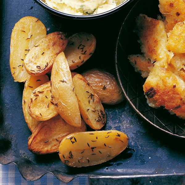 Kümmel-Kartoffeln aus dem Ofen Rezept | Küchengötter