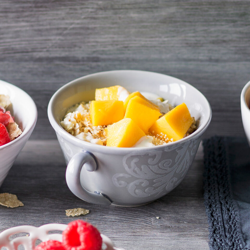 Kokos-Mango-Müsli mit Amaranth Rezept | Küchengötter Kokos-Mango-Müsli mit Amaranth Rezept | Küchengötter