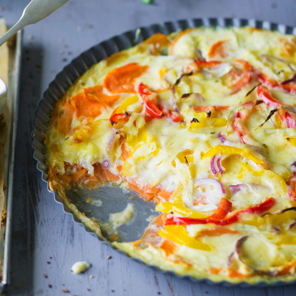 Buntes Gemüsegratin mit Süßkartoffeln Rezept | Küchengötter Buntes Gemüsegratin mit Süßkartoffeln Rezept | Küchengötter