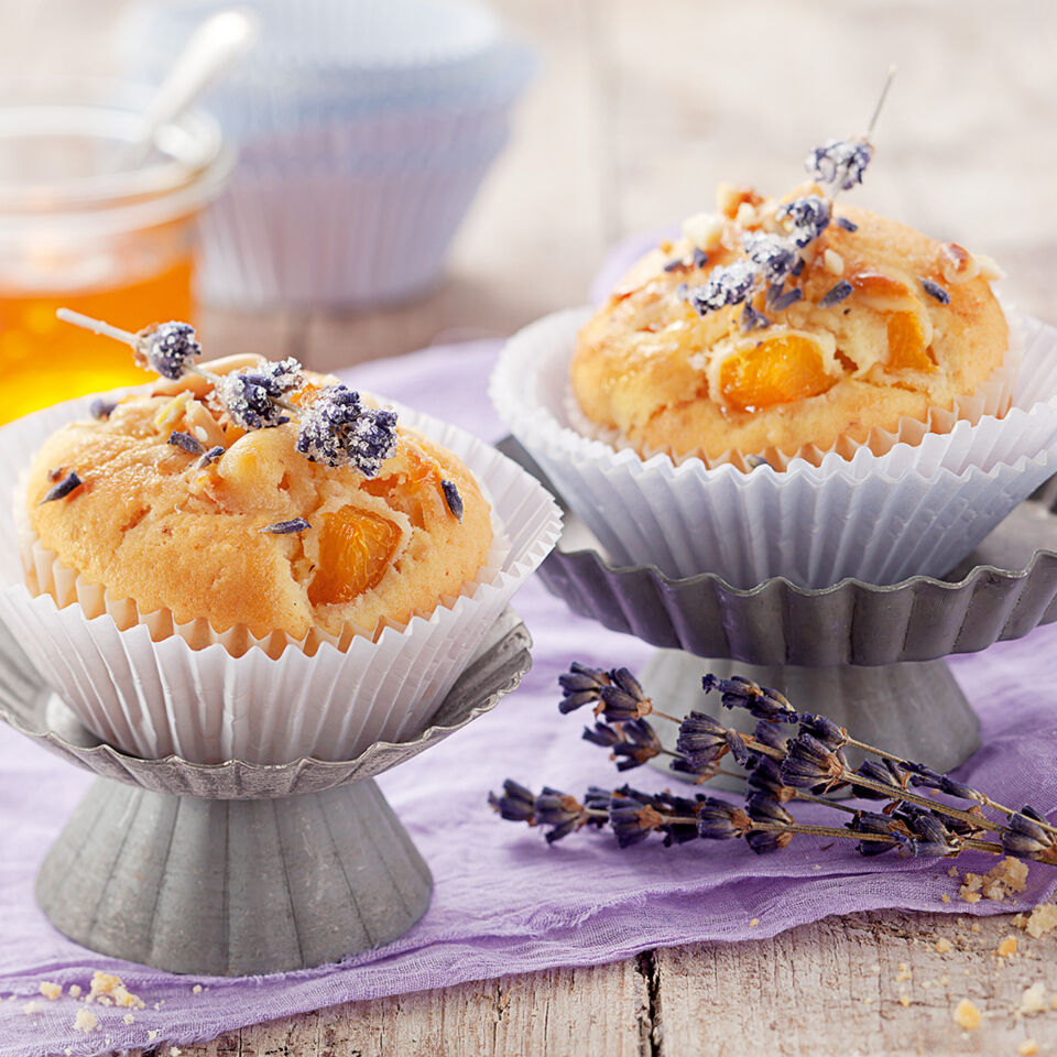 Lavendel-Aprikosen-Muffins Rezept | Küchengötter