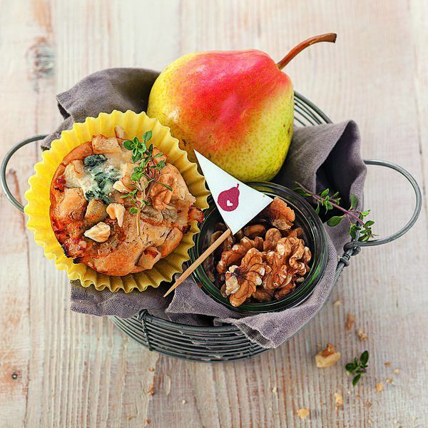 Gorgonzola-Birnen-Muffins Rezept | Küchengötter Gorgonzola-Birnen-Muffins Rezept | Küchengötter