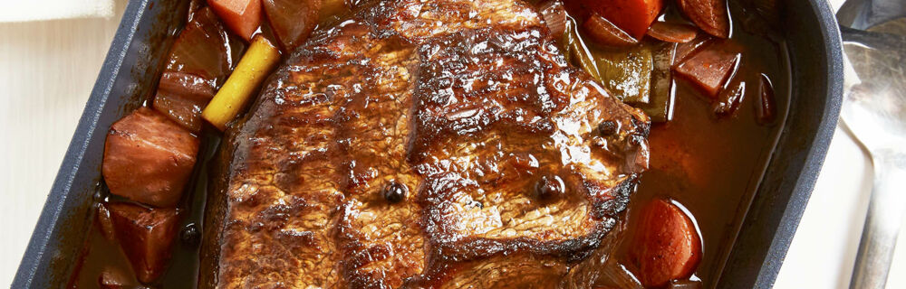Klassischer Rinderschmorbraten