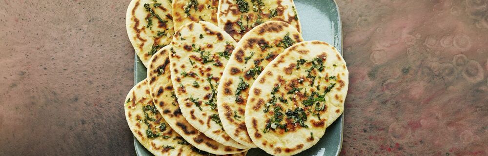 Knoblauch-Naan