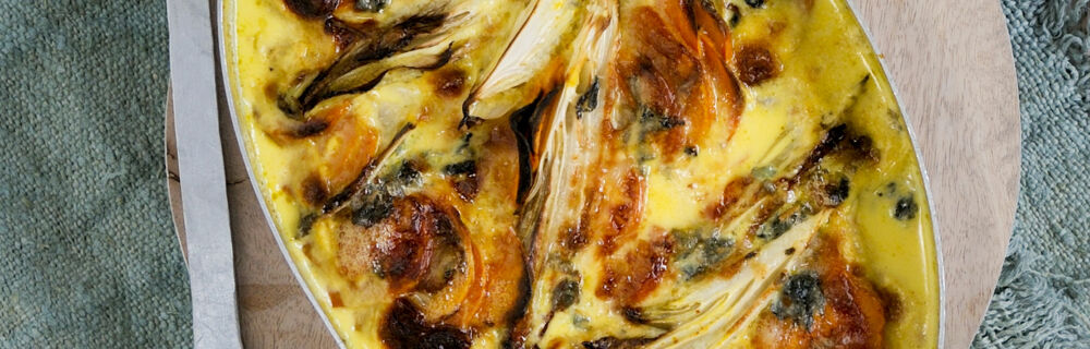 Chicorée-Süßkartoffel-Auflauf Chicorée-Süßkartoffel-Auflauf