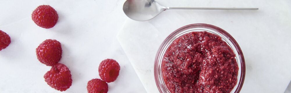 Chia-Himbeer-Konfitüre Chia-Himbeer-Konfitüre