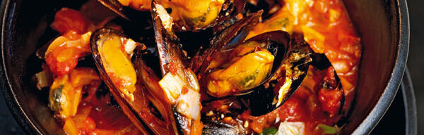 Miesmuscheln mit Tomatensauce Miesmuscheln mit Tomatensauce